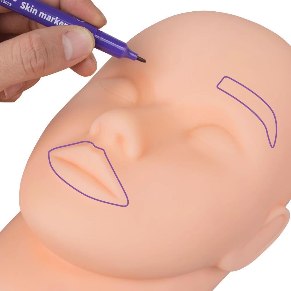 Waterproof Permanent Makeup Positioning Pen – Lip Liner, Eyebrow Pencil, Micro-Correction, and Skin Marking Tool