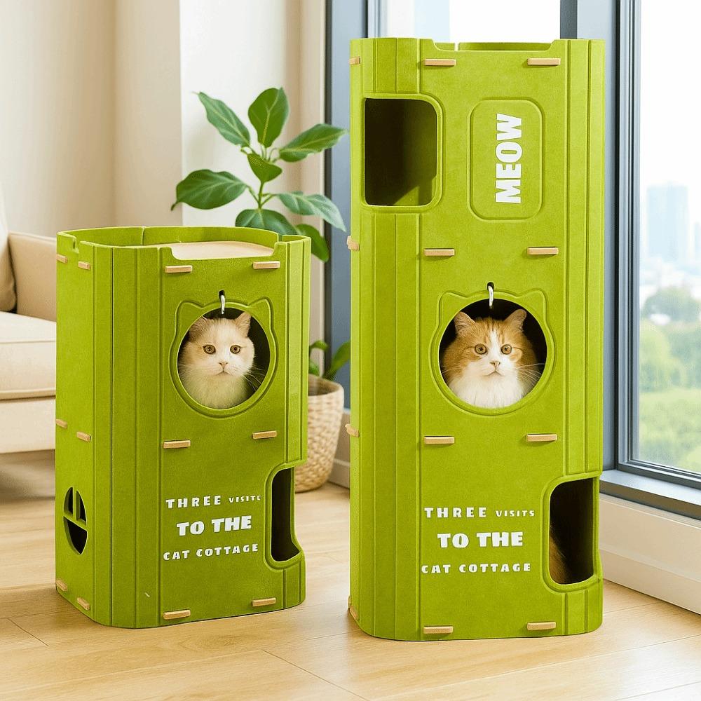 2 Floors/3 Floors Cat House Tree Hole Cat Bed Creative Cat Castle House  Cat Sleeping/scratching