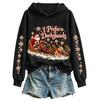 Women's Christmas Print Long Sleeve Round Neck Top for Holiday Casual Wear