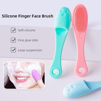 Tragbare Gesichtsbürste mit Fingerling aus weichem Silikon, Nasenreinigung, Gesichtsreinigungs- und Massagebürste, langlebiges, multifunktionales Hautpflege-Tool #470221