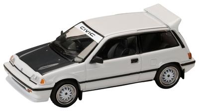 1/64 Honda Civic (BEIM) Späte Version/JDM Street Racer Weiß