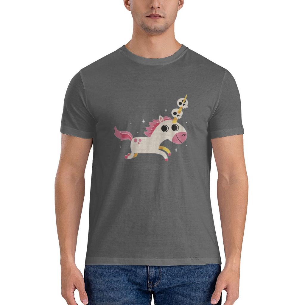 Unicorn Of Death Crew Neck Tshirt Urban Light Mature Quickdrying Tees