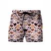 3D Cat Print Shorts, Men's Fashion Casual Loose Summer Cool Men's Swimming Sports Beach Shorts