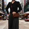Autumn And Winter Niche High-Value Suede Cloud Pleated Handbag Fashionable Versatile Simple Shoulder Messenger Bag