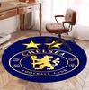 Chelsea F.C Pattern Round Rug, Indoor/Outdoor Mat, for Picnic, Gameroom, Bedroom, Office, Living Room, Home Decor Carpet, Birthday Gift