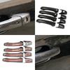 crosselec Door Handles Trim Cover for 2011-2021 Dodge Durango Decor Accessories (Black Carbon Fiber)
