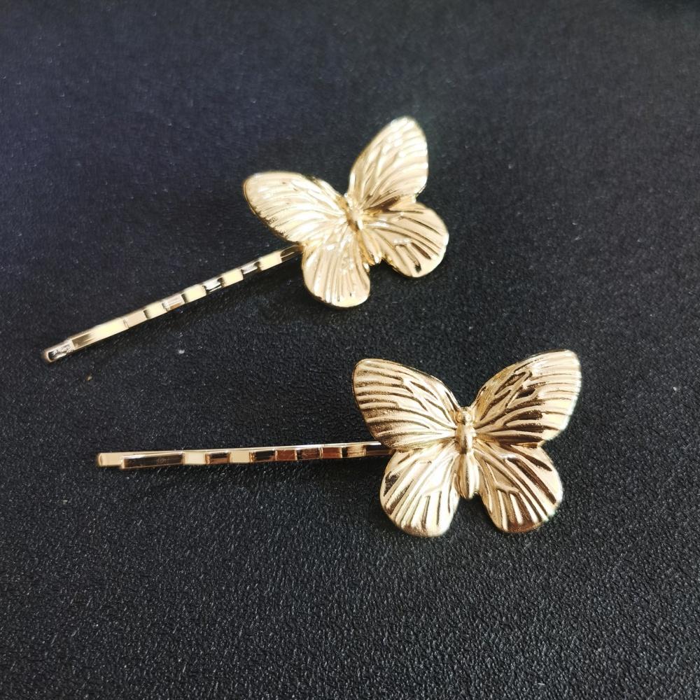 Metal Butterfly Hair Clip Pins Girls Hairpin Barrette Vintage Hairpins Women Accessories Jewelry Gifts