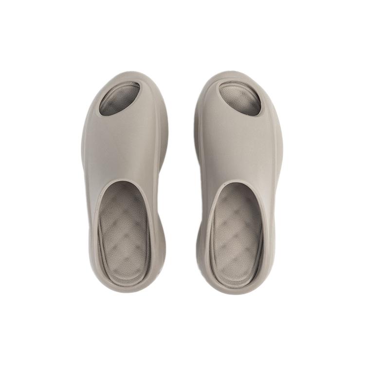 New LiNing Yun You Slay Quiet Abrasion Resistant Slide Slippers Men's Cashmere Gray AZSS009-9