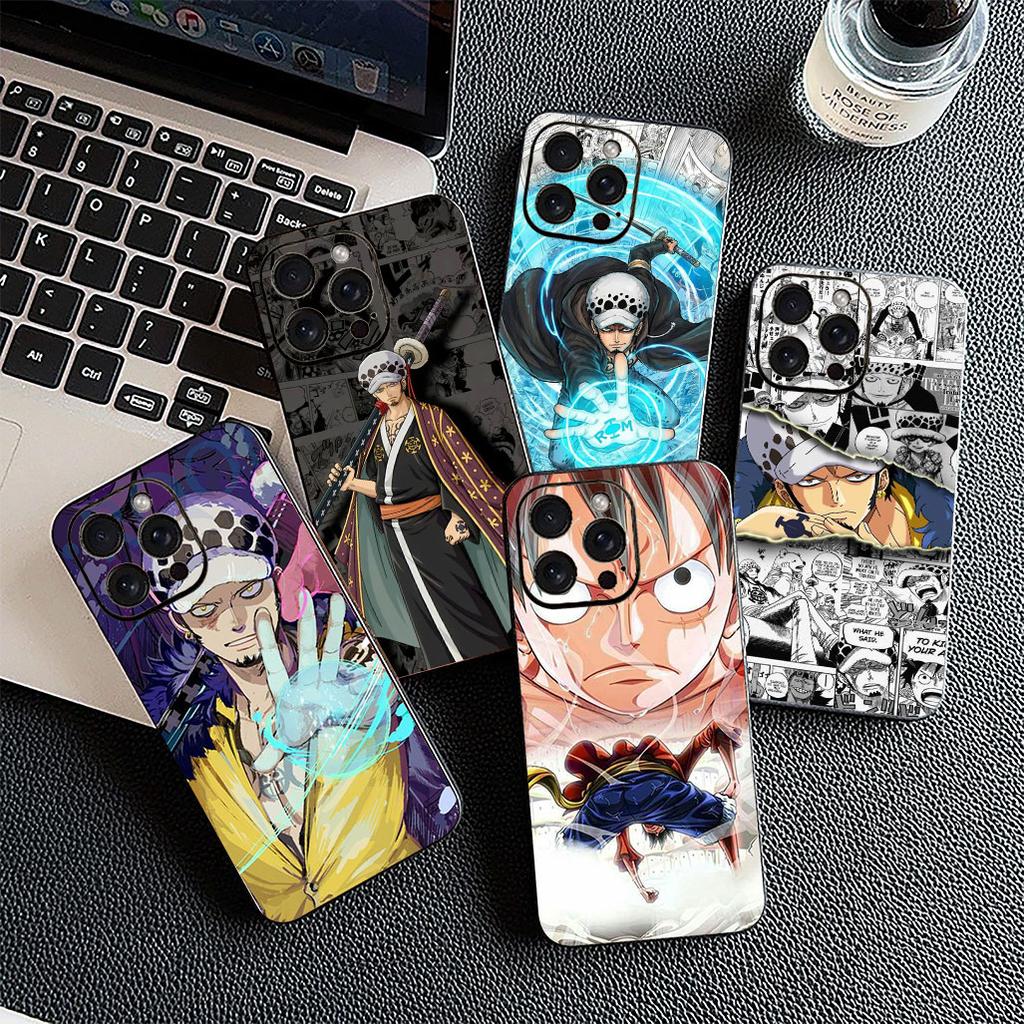 Trafalgar D ONE Luffy PIECE Water Law Phone Cover for Apple iPhone 17 14 15 16 Plus Pro Max 16E ProMax + 16Plus 14+ 16+ Case