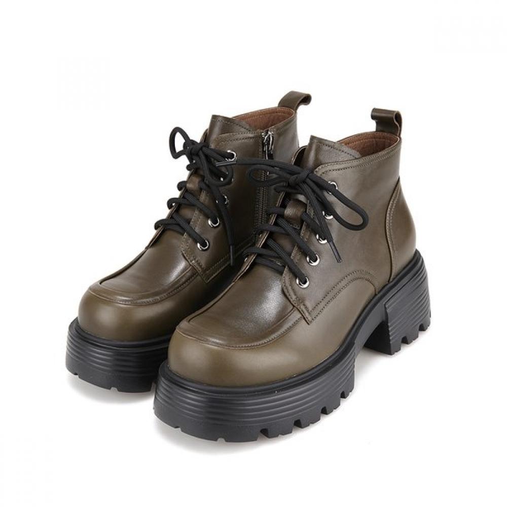 Barbara Leather Derby Chunky Mold Ankle Boots Bbh862kk 245mm 18303₽