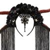 Halloween Horns Headband Fashion Devil Hairband for Fancy Dress Cosplay With Tassels