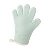 Thickened Silicone Anti Scalding Oven Glove Heat Resistant Silicone Cooking Glove for Microwave Oven Toaster Mint Green