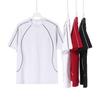 Summer Raglan Color Block Short Sleeve T-Shirt, Trendy American High Street Brand, 250g Pure Cotton, Loose Casual Fit