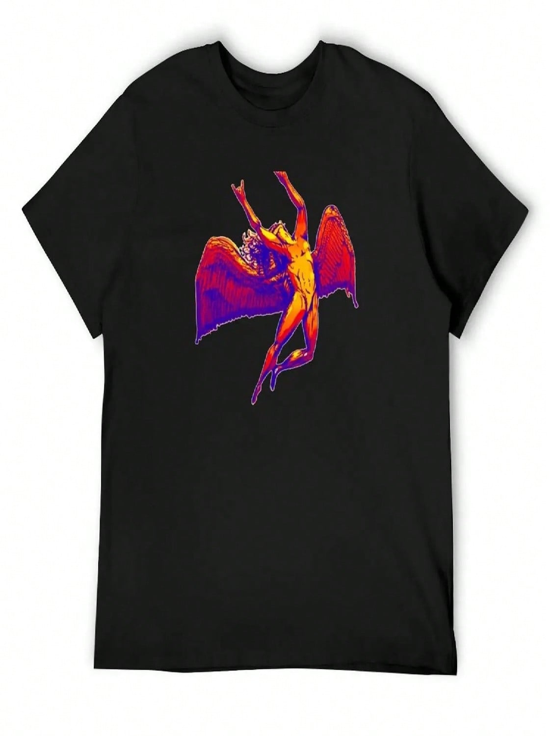 Rainbow The Angel T-Shirt Plain Customs Design Your Own Man T-Shirt Korean Fashion unisexs Workout Shirts S разноцветный