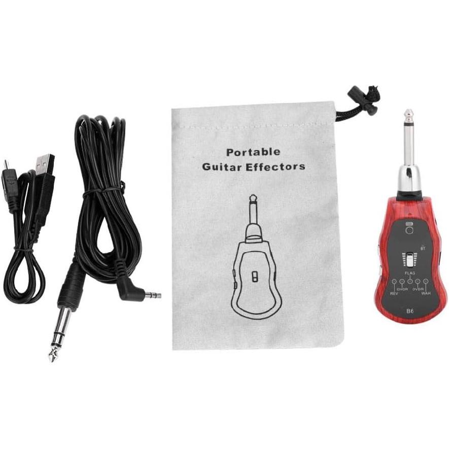 Guitar Synthesize Effector,Portable Bluetooth Guitar Effector 3.5Mm Output Jack 5 Sound Modes For Electric Guitar Bass Violin Electric Guitar