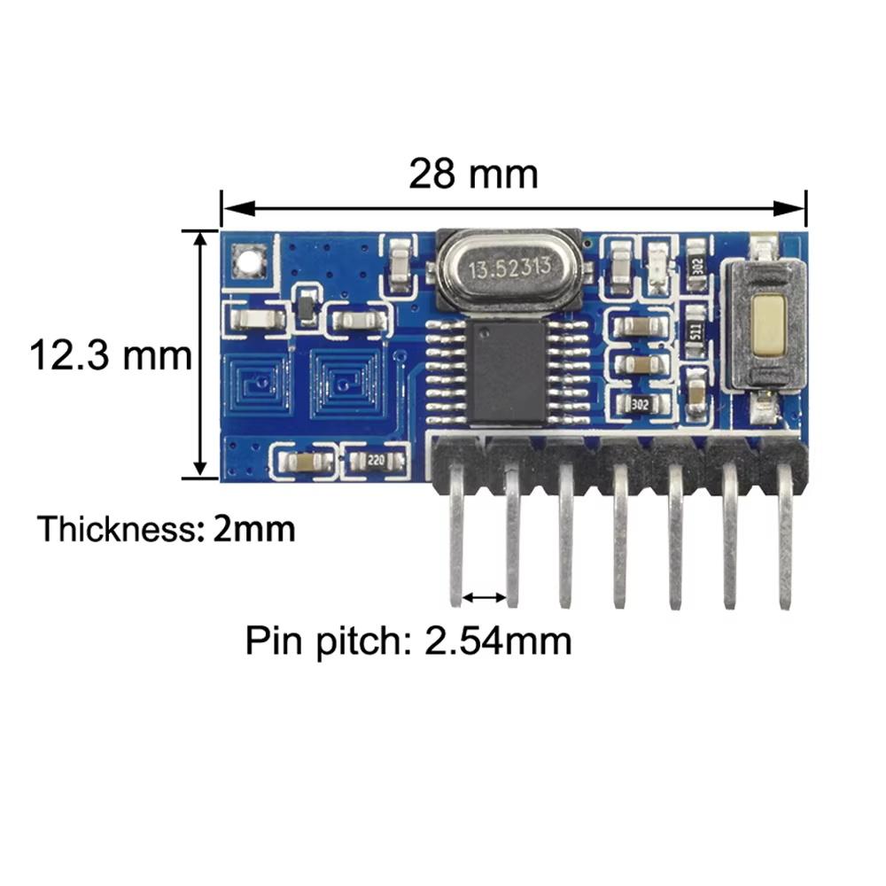QIACHIP RX480E 433 MHz RF Relais Empfänger Modul Kabellos 4-Kanal Ausgang Mit Lernknopf und RF Fernbedienungen Sender DIY