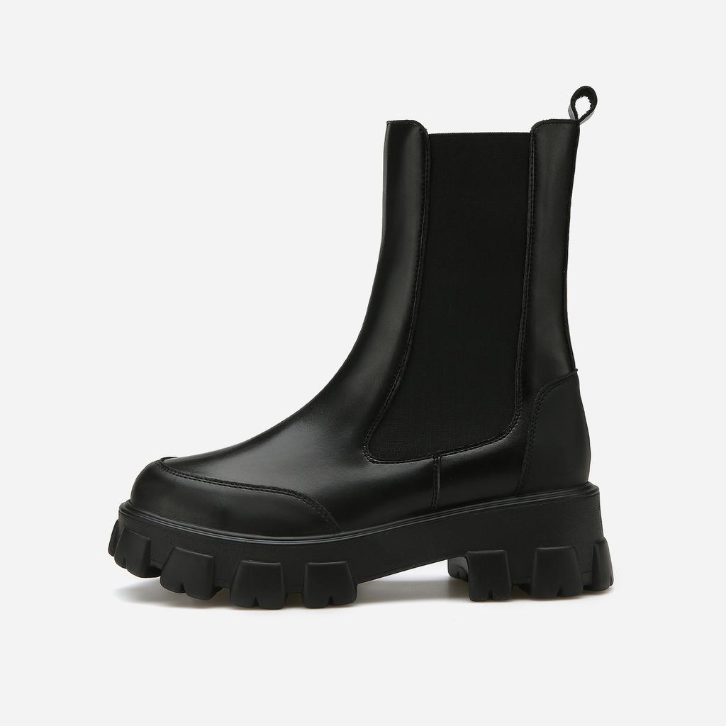 Salt And Chocolate Chunky Sole Chelsea Boots 412346009 (4Cm/2 Colors)