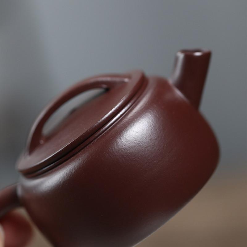 80ml Yixing Purple Clay Teapot Small Capacity Handmade Tea Pot Raw Ore Purple Zhu Mud Kettle Tea Infuser Chinese Zisha Tea Set