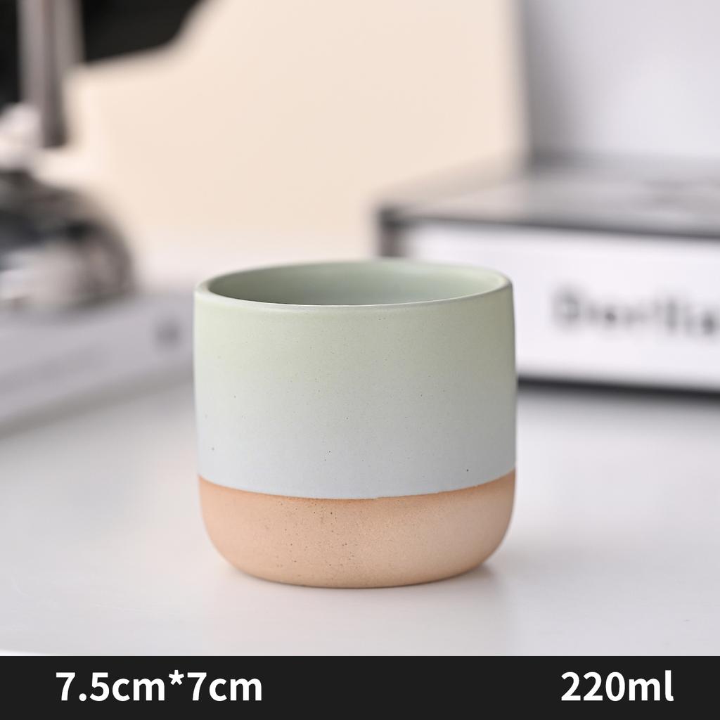 Restoran Fırın Kahve Kupası Japon Seramik Kupalar Kahve Kupaları Büyük Su Kupası Japon Basit Degrade Kupa Bardak Mutfak