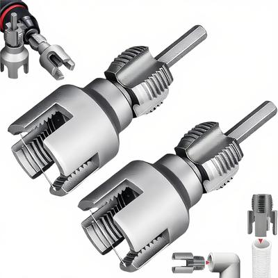 1/2inch 3/4inch Integrated Pipe Threading Tool for Indoor and Outdoor Use Pipe Threader Tool Professional Plumbing