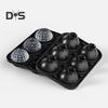 Large Ice Cube Tray Sphere Ice Cube Mold Slow Melting 6 Cavity Ice Cubes Maker for Cocktails Whiskey