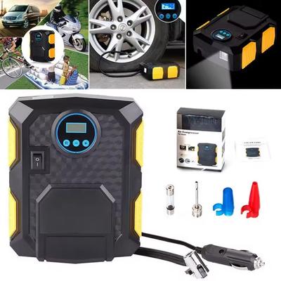 Dijital Lastik Şişirici DC 12 Volt Araba Taşınabilir Hava Kompresörü Pompası 150 PSI Araba Hava Kompresörü Araba Motosikletler Bisikletler için