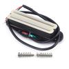 FLEOR 1PCS Cream Yellow Ceramic Electric Guitar Dual Rails Pickup Single Coil Sized Humbucker Pickup For ST Guitar, 6K/9K/12K