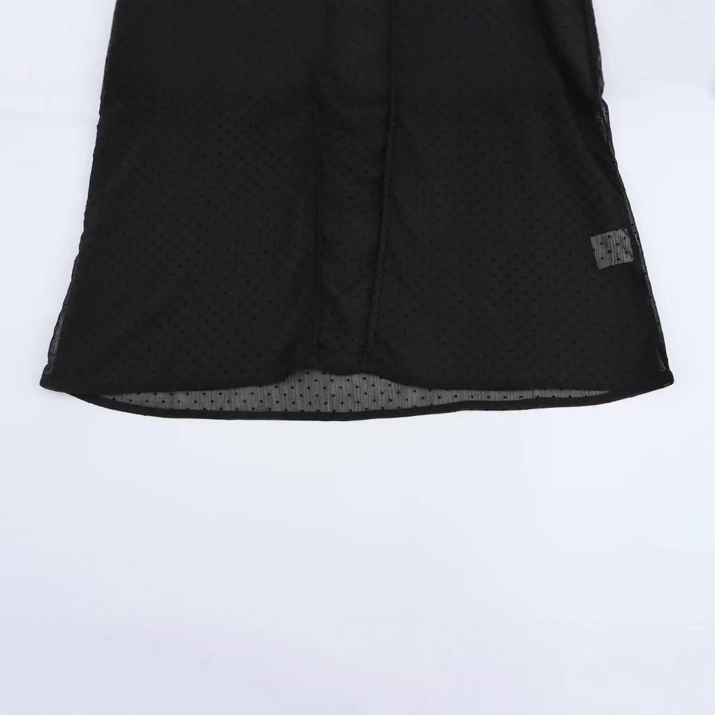 2024 Winter Women's European & American Style Romantic Tulle Fashion Shirt