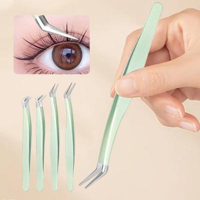 Pinzas para pestañas de acero inoxidable, pinzas 3D precisas para extensiones de pestañas, herramienta de suministro, pinzas para pestañas eficientes para una aplicación precisa