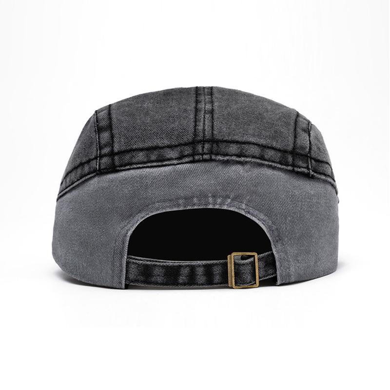 Men's Forward Hat Color Block British Vintage Beret Sun Hat Letter Embroidered Cap