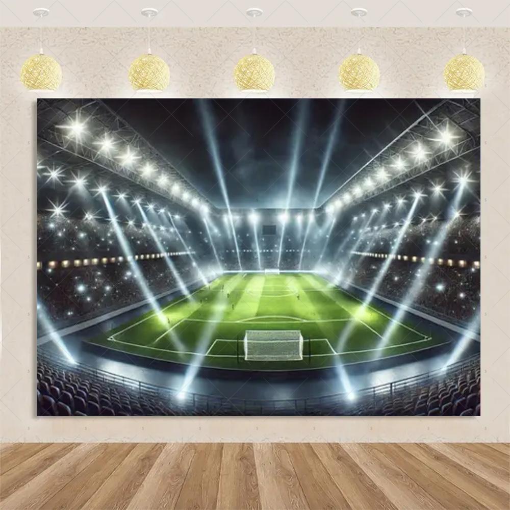 Football sports theme, birthday party, decorative background, surprise gift for boy, cake table banner, accessories2307