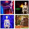 Szkielet w naturalnej wielkości, ruchomy, pełen ciała, dekoracja na Halloween z ruchomymi stawami, na imprezę, przerażające rekwizyty do nawiedzonego domu