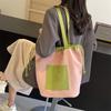 Popular Summer Bag Women 2025 New High-end Light Luxury Niche Contrasting Color Underarm Bag Versatile Bucket Bag