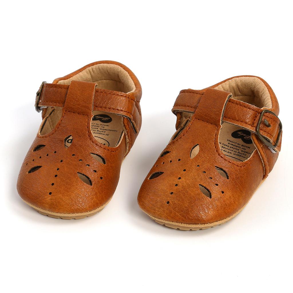 Girls Classic Heart Rubber Sole Anti-slip Shoes Multicolour Princess Toddlers PU Dress Shoes First Walker Toddler Crib Shoes