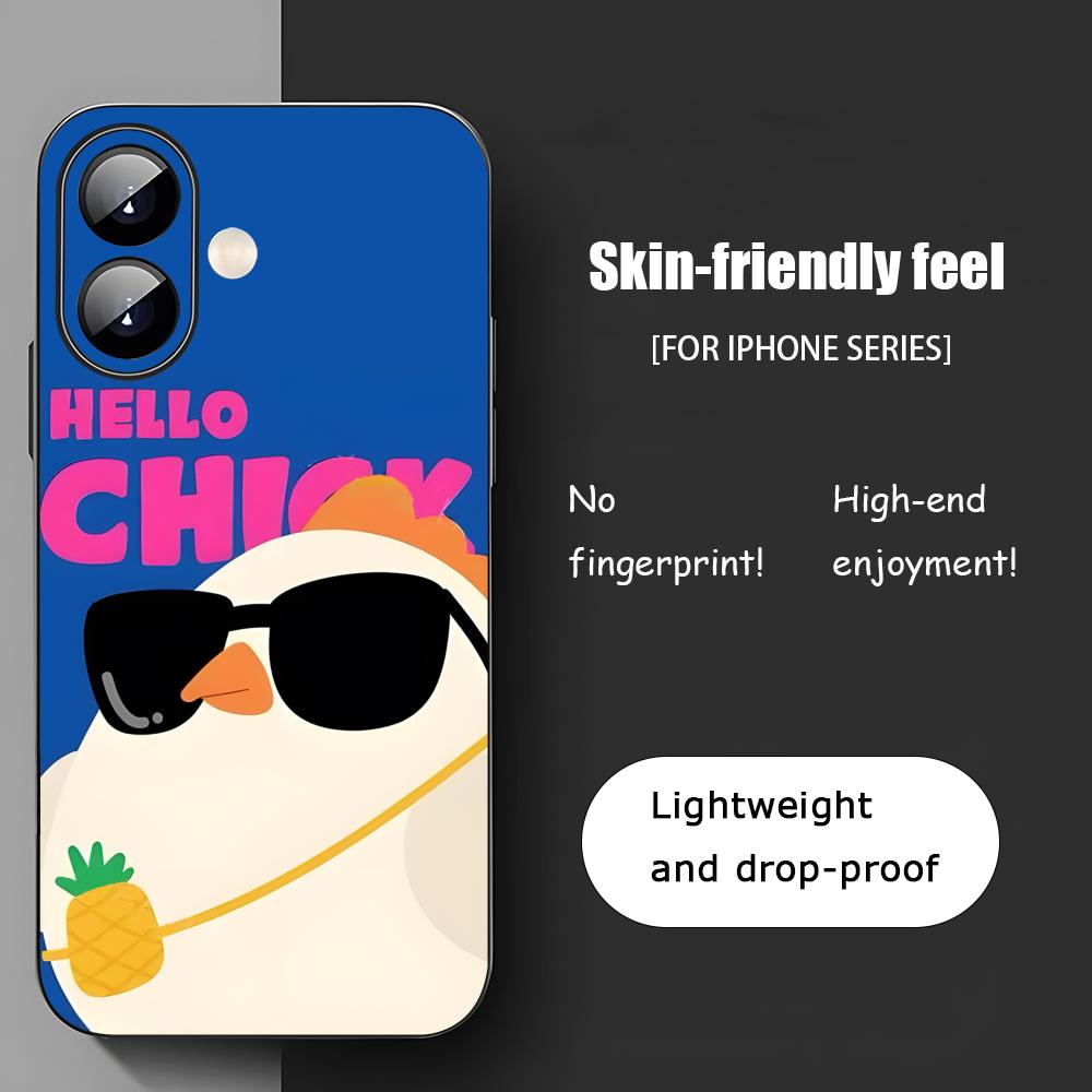 Funny Hello Animal Popular Phone Case For iPhone 17 16 15 14 13 12 11 X XR XS 8 Plus Mini Pro Max Soft Black Shockproof Cover