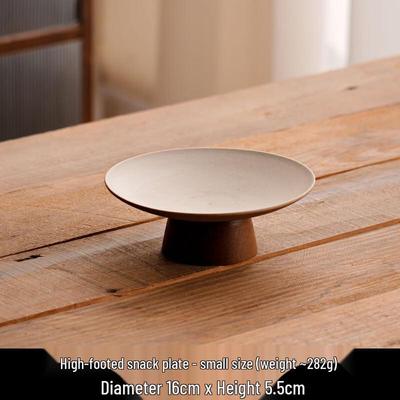 Abay Chinese Ceramic High-Foot Serving Tray