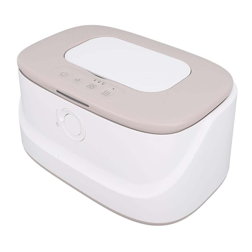 Baby Wipe Warmer Adjustable Temperature Large Capacity Wet Wipes Heater Dispenser with Night Light