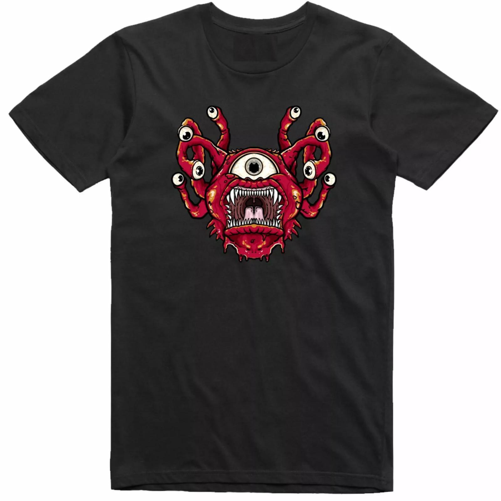 Футболка Мужская Beholder Монстр Dungeons Dragons Ролевая Игра Обычный Крой XL