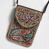 Bohemian Theme Pu Handbag With Magnetic Flap And Floral Accents For Daily Outings