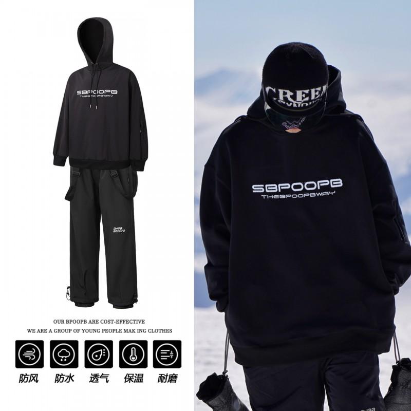 Unisex Ski Suit Set Waterproof Warm Snowboarding Jacket Pants Outdoor Winter Gear Men Women