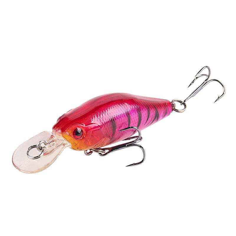 Geräuschperlen Weitwurf Tauchen Schwingender Kleiner Dicker Fisch Köder 7.1cm7g