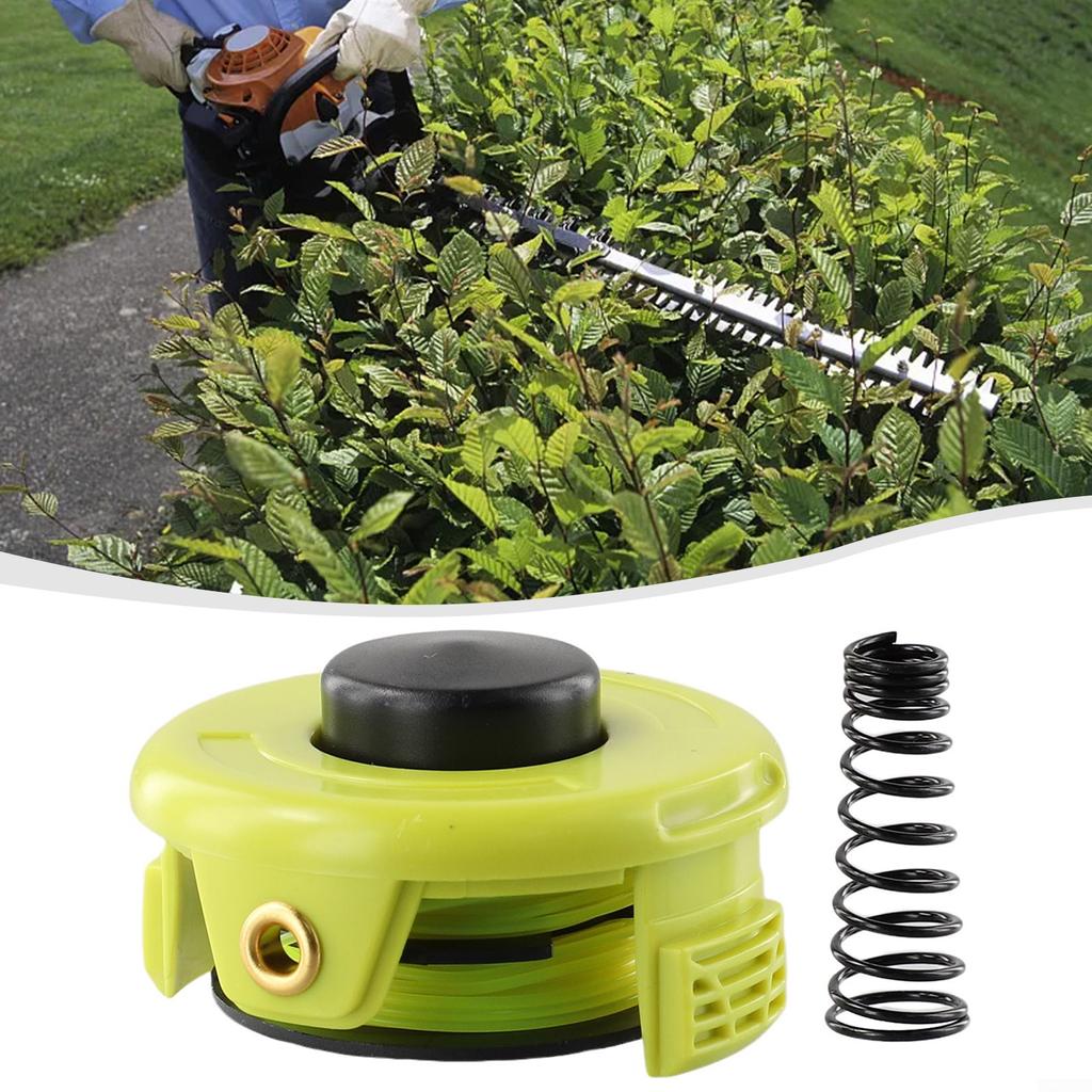 Komplett spoletrimmer 1 sett 1,2 mm Svart+Gul deksel
