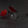 Steampunk Round Sunglasses Women Men Metal Vintage Filp Circular Double Lens Sun Glasses Style Circle Shades  UV400