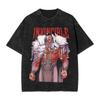 Lonely Viltrumite Invincibles Washed T Shirt Man  Y2k Basic Cotton T Shirts Summer Crew Neck Leisure Tees Print Big Size Clothes