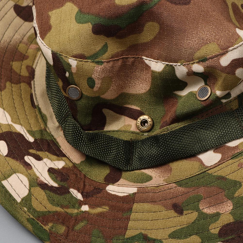 Men Camouflage Hat Tactical US Bucket Hats Panama Summer Cap Hunting Hiking Outdoor Camo Sun Caps