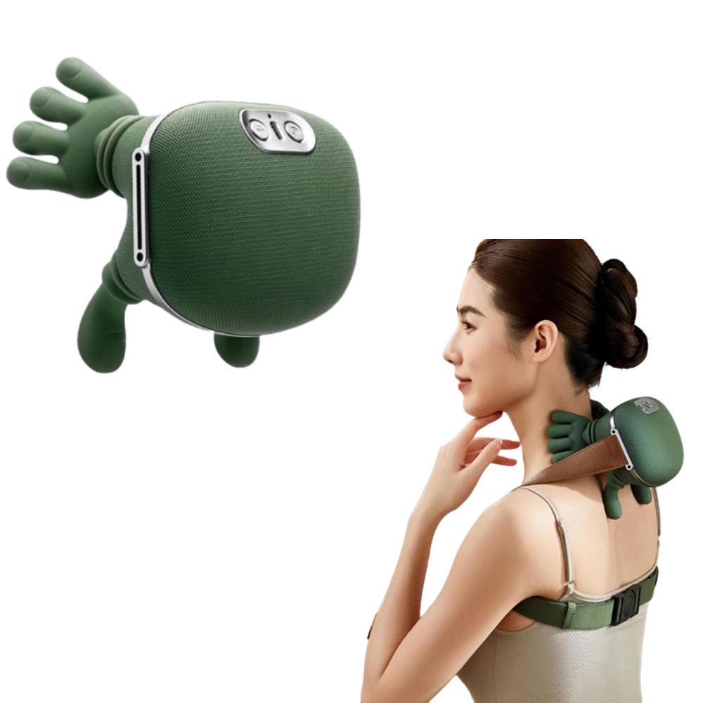 Electric 4D Shiatsu Neck & Back Massager Heated Deep Tissue Kneading Simulated Human Hand Pain Relief Muscle Relax Pillow