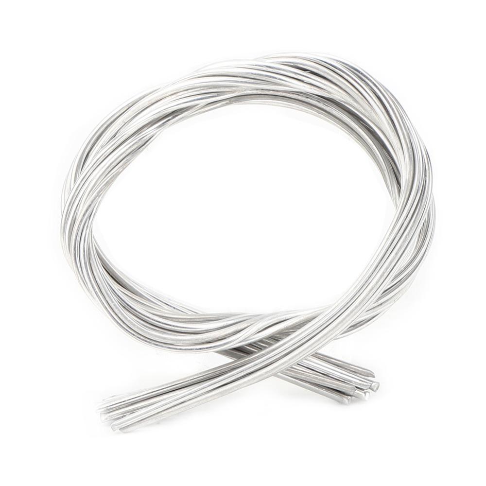 10 Stück 2 mm Durchmesser Aluminium Schweißstäbe Flussmittelgefüllt 50 cm (40 Zoll) Länge Flussmittelummantelte Draht-Niedertemperatur-Aluminium-Lötstäbe