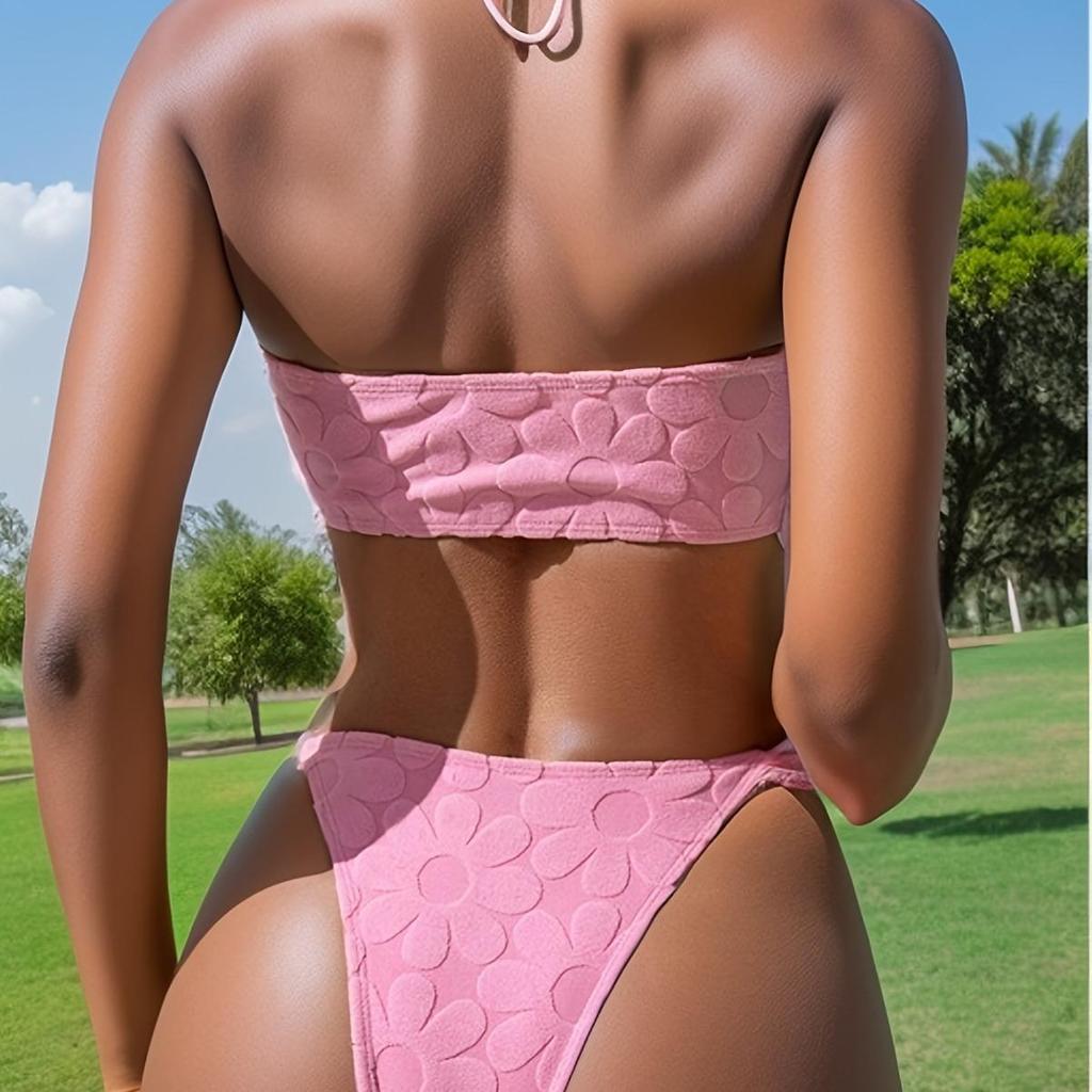 Women's Sexy Two-Piece Solid Color Bikini - Hot Selling Slimming Beach Swimwear