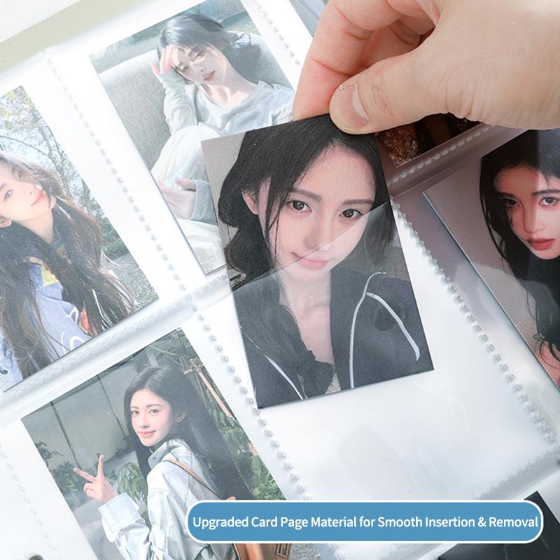 9 Grids Loose-leaf Photo Album for Kpop Idol Card Collection Book A4 Large Capacity Family Photo Binder Album Storage Card Album
