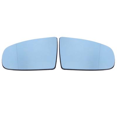 1 Pair Left & Right Door Side Heated Wing Mirror Glass for BMW X5 E70 20082013 Blue